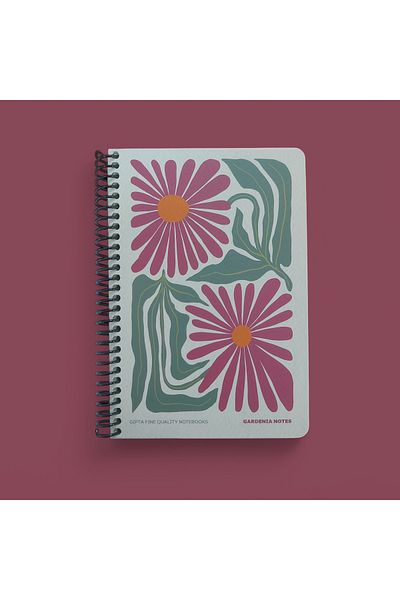 Gıpta Spiral Checked Gardenia Notes 7244