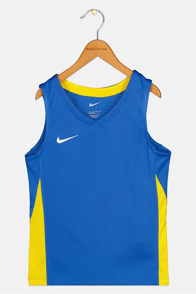 Nike Kids Boy Sportswear Fit Sleeveless Basketball Jersey, Yellow