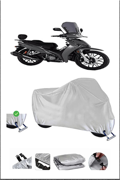 Breen قفل Kuba CRISTAL50 متوافق مع دراجة نارية مقاومة للماء ومتينة - رمادي