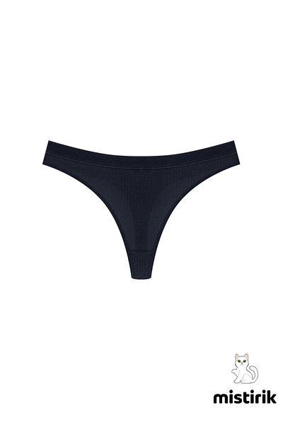 MİSTİRİK Model Paulo Slip Slip Nedeclarat Thong Ribbed Culoare Bleumarin