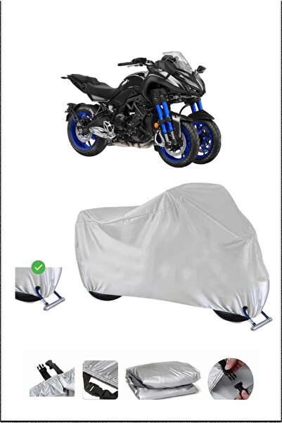 Breen Yamaha Niken Lock Compatible Waterproof Durable Motorcycle Tarpaulin-Gray