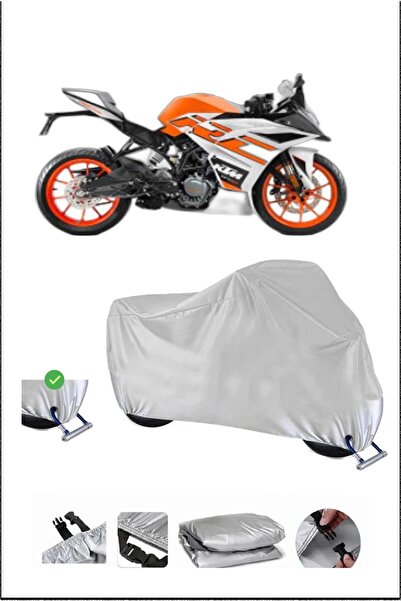 Breen قفل KTM 125RC متوافق مع غطاء دراجة نارية متين مقاوم للماء - رمادي