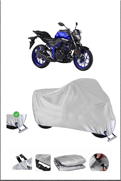 Breen ياماها MT-25 قفل متوافق مع الماء ومتين للدراجات النارية - رمادي