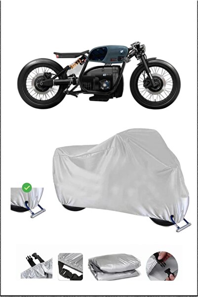 Breen قفل Bmw R80 متوافق مع غطاء دراجة نارية متين مقاوم للماء - رمادي
