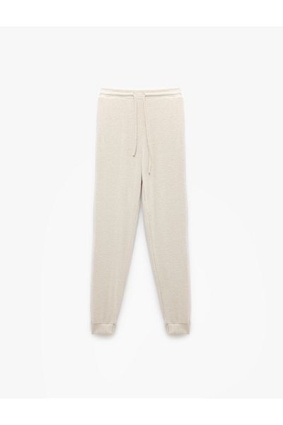 Koton Άνετη εφαρμογή με τσέπες με μαλακή υφή Jogger πιτζάμα κάτω