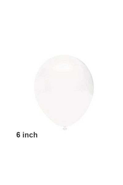 Parti Dükkanım 20 Pieces 6 Inch Mini White Balloons