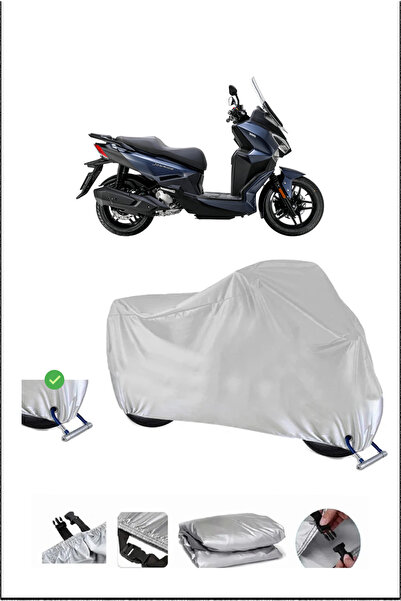 Breen Sym JOYRIDE300 LOCK متوافق مع غطاء دراجة نارية مقاوم للماء ومتين - رمادي