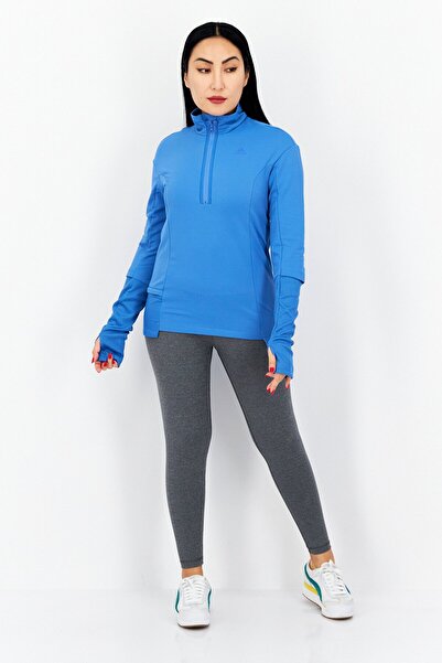 adidas Women Sportswear Fit Training Sweatshirt, Blue