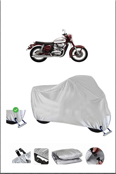 Breen Jawa 300Cl Lock Compatible Waterproof Durable Motorcycle Canvas-Gray