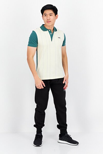 Fila Men Sportswear Fit Short Sleeve Teugn Polo Shirt, Beige