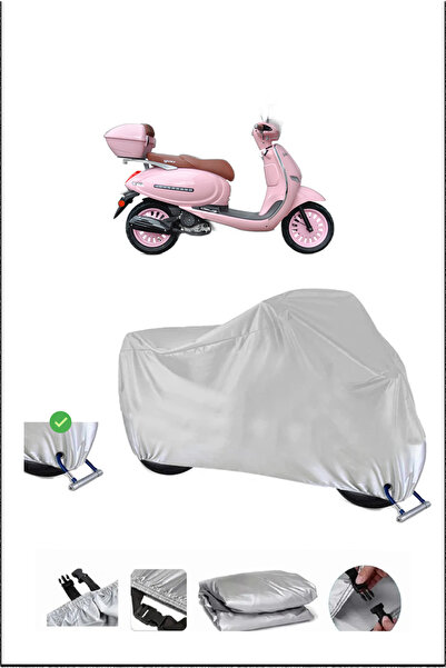 Breen Yuki Bellini50 Lock Compatible Waterproof Durable Motorcycle Canvas-Gray