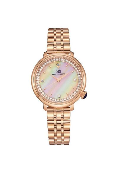 Kenneth Scott Kenneth Scott Women Analog Mother Of Pearl Dial Watch - K23518-RBKM