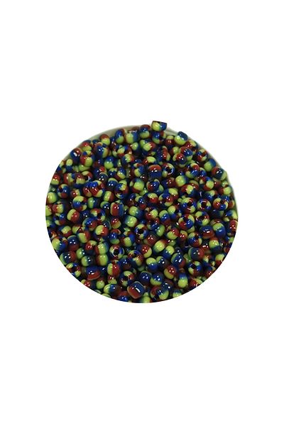 STUMBANNG Cast glass sand beads (11/0) 2 mm - 20 grams - tricolored - bnc032