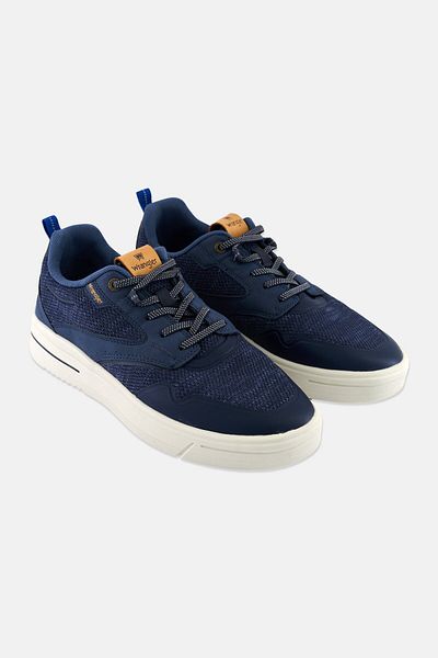WRANGLER Men Jacky Derby Lace Up Casual Shoes, Navy Blue