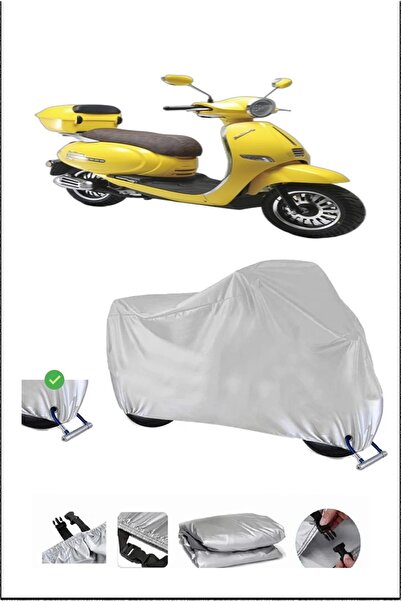 Breen قفل Kuba BRILLIANT50 متوافق مع دراجة نارية مقاومة للماء ومتينة - رمادي