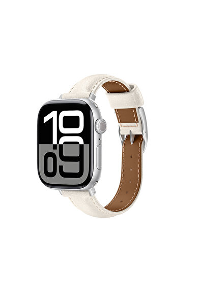 Amazingthing شاهد 10 46 ملم Amazingthing Glamour Class Leather Band Cream