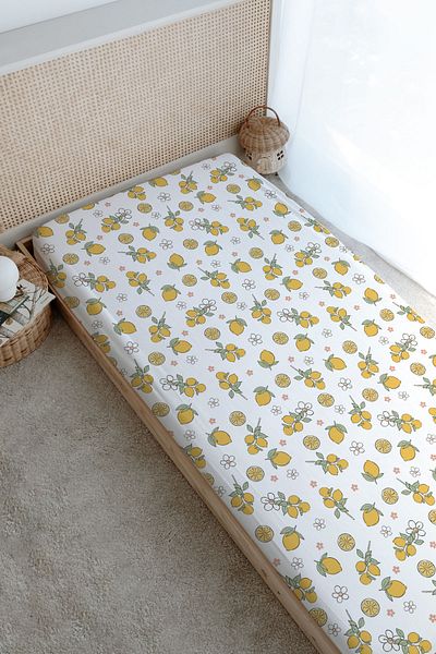 Tuğba Kuğu Iconic Series Lemon Printed Flat Sheet