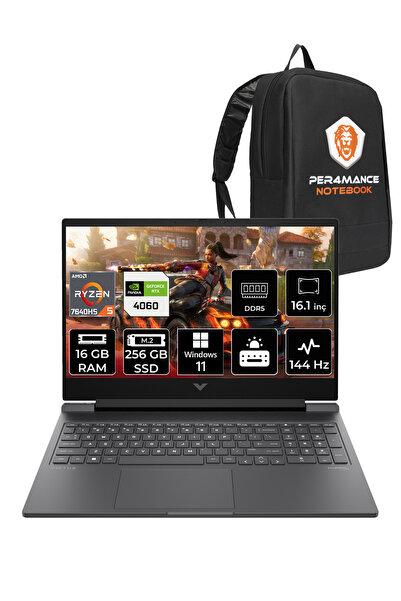 HP Victus 16 R5 7640HS 16GB RAM 256GB SSD RTX4060/8GB 144Hz 16.1'' FHD W11H G...