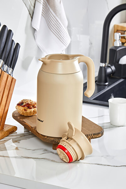 Cooker 2 Liter Double Layer Colorful Stainless Steel Thermos (Picnic Camping Outdoor Office Hotel Cafe School)