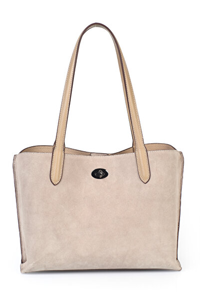 Ysmn Hakiki Süet Deri Kadın Omuz Çantası YC012074HSD