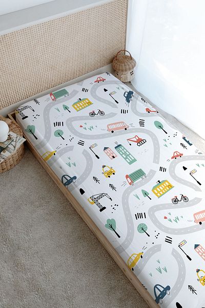 Tuğba Kuğu Beep Beep Iconic Series Printed Flat Sheet