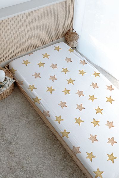 Tuğba Kuğu Vintage Lion Printed Flat Sheet - Iconic Series