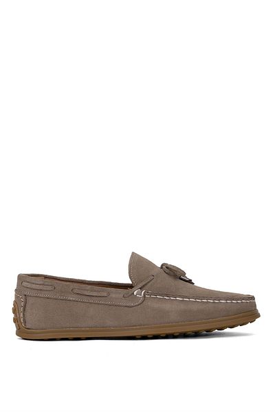 Ayakkabı Fuarı Elit ALF04S Ανδρικά Παπούτσια Loafer από γνήσιο δέρμα Χρώμα άμμου