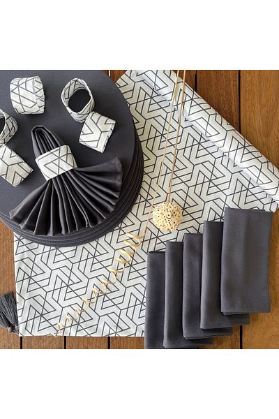 desen izmir New Season Modern Tk - 6 Suplas, 6 Napkins and Runner Cover