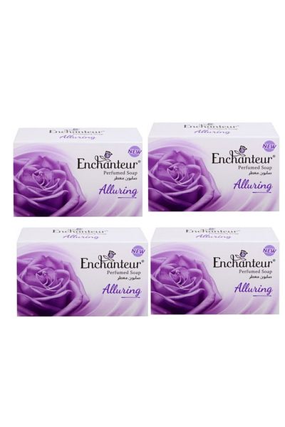 ENCHANTEUR 4 pieces of Enchanteur Loring scented soap 125 gm