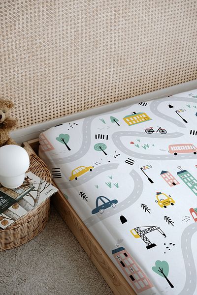 Tuğba Kuğu Beep Beep Iconic Series Printed Flat Sheet