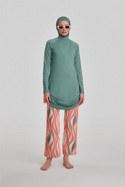 Armine Χρώμα λαδιού Hijab μαγιό - 24Yd8915