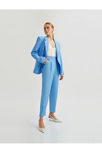 Koton Karottenschnitt-Hose aus Leinenmischung mit hoher Taille und Taschen