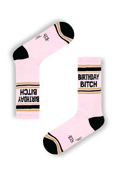 CARNAVAL SOCKS Κάλτσες τένις με γραπτή θηλυκότητα γενεθλίων