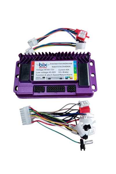 Bix Ebike Akıllı Beyin 48v60v72v 40a 1000w Soketli