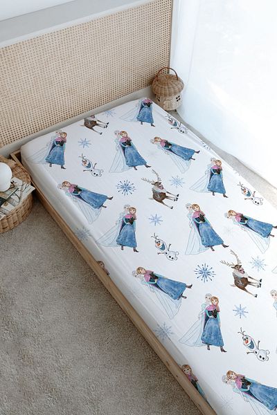 Tuğba Kuğu Elsa and Anna Patterned Printed Flat Sheet