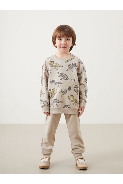 LC Waikiki Crew Neck Boys' Sweatshirt and Sweatpants Set of 2