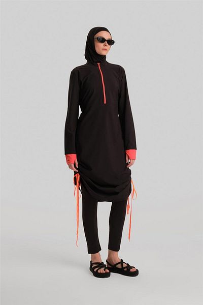 Armine Costum de baie negru Hijab - Model 24Yd8904
