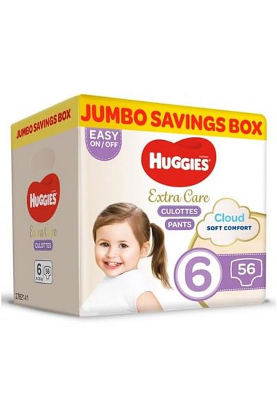 Huggies Huggies Extra Care Briefs, Size 6, 56 Count, Jumbo Value Box