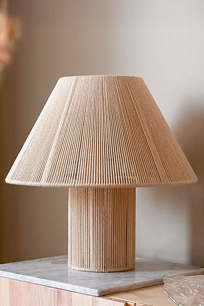 NYLife Macrame Rope Nordic Hat Bohemian Rustic Modern Conical Lampshade