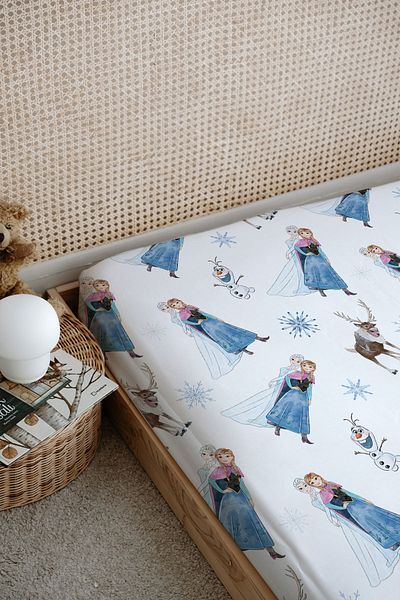 Tuğba Kuğu Elsa and Anna Patterned Printed Flat Sheet
