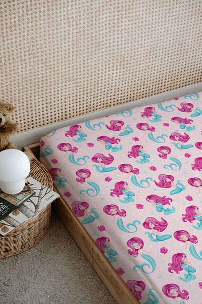 Tuğba Kuğu Little Mermaid Printed Flat Sheet - Iconic Series