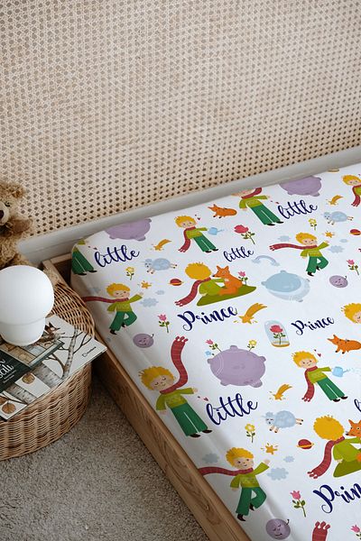 Tuğba Kuğu Printed Flat Sheet for Baby Series - the Little Prince and the Fox