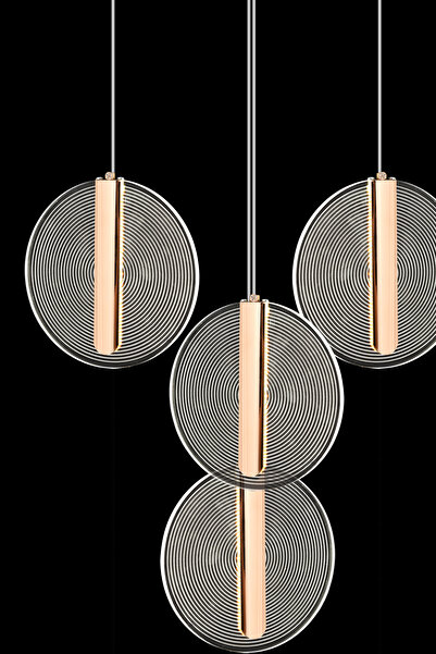 Capella Aydınlatma Karen Kumandalı 3 Renk Işık Özellikli Dimmerli Modern Kaplama Sarkıt Led Avize Salon Mutfak Avize