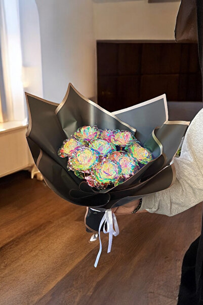 Zemtigo Büyük Boy Sonsuzluk Gülü Buketi Sevgiliye Hediye Özel Notlu Solmayan Gül