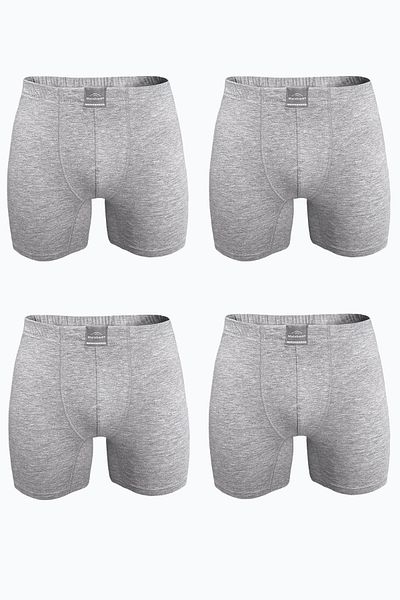 Malabadi Ανδρικό γκρι 4 τεμαχίων Premium Collection Modal Long Boxer 4M250