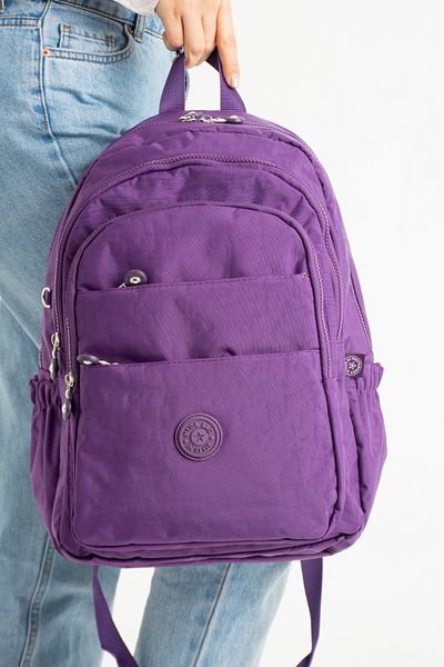 Fiyaka Mega 2009 Water Resistant Clinker School Bag Backpack Purple