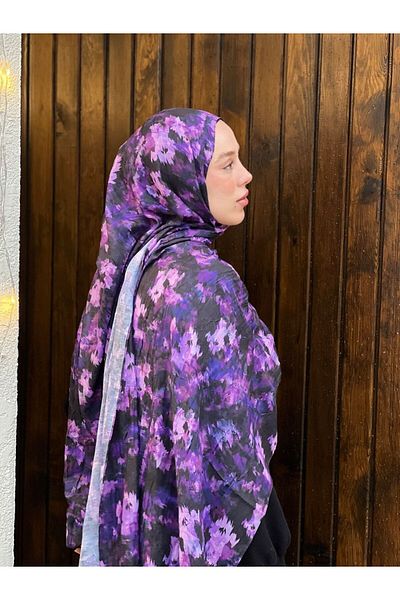 Modakaşmir Şal din bambus cu model de toamnă