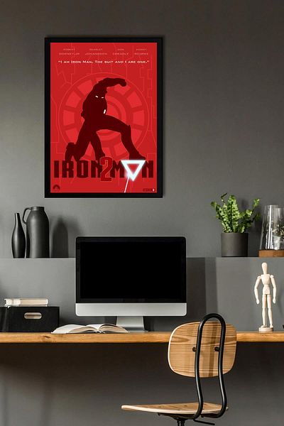 Saturn Pictură înrămată Iron Man - Poster de film Iron Man 2 Marvel