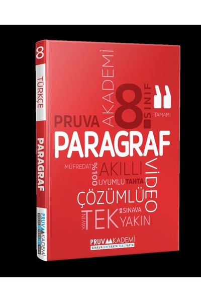 Pruva Akademi 8.SINIF PARAGRAF SORU BANKASI