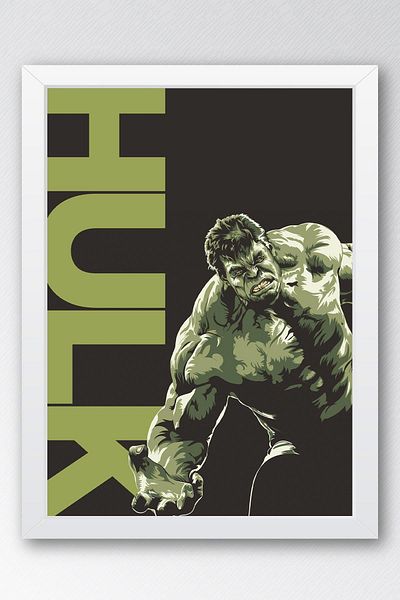 Saturn Pictură înrămată Hulk - Pictură poster film Marvel